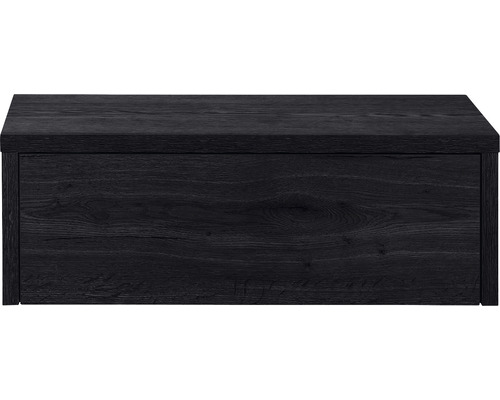 Kúpeľňová skrinka pod umývadlo Sanox Bloxx dub čierny dub čierny 100 x 35 x 45 cm Skrinka pod umývadlo z dreva
