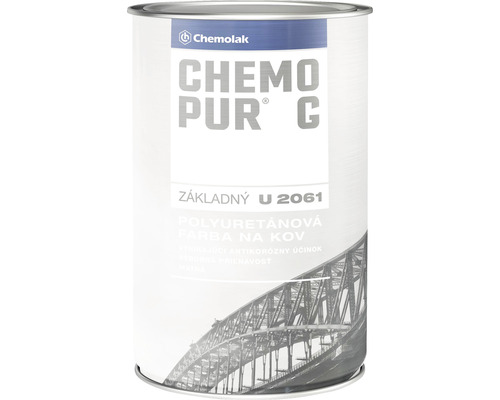Základná farba U 2061 Chemopur G polyuretánová dvojzložková 0,8l sivá 0110-0