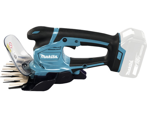 Akumulátorové nožnice na trávu Makita s ochranným zariadením a akumulátorom