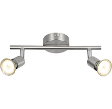 Stropné svietidlo s dvoma reflektormi z kovu