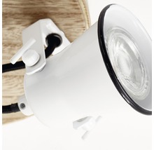 LED bodové svietidlo Brilliant Seed GU10 3x5 W biela