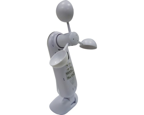 Biely snímač vetra na meranie rýchlosti a smeru vetra