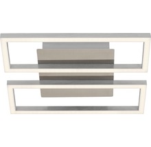 LED stropné svietidlo Briloner Frames 14,5 W 1400 lm 3000 K matný nikel