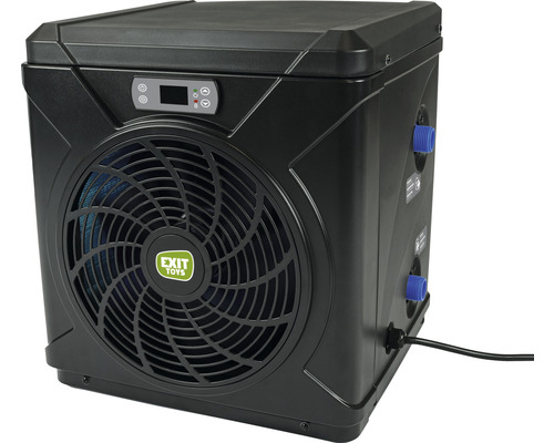 Bazénové tepelné čerpadlo EXIT do 10 m³ čiernej farby Ohrievač bazéna pre nadzemné bazény