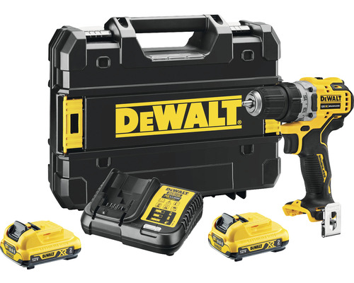 Aku skrutkovač DeWalt DCD701D2-QW 12V max. 57,5 Nm, bezuhlíkový, vrátane 2 aku 2Ah a nabíjačky