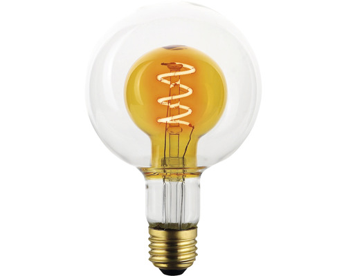 Dekoratívna guľová žiarovka so špirálovým vláknom