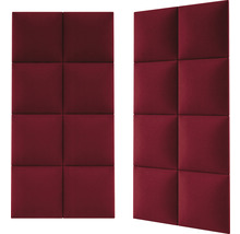 Dva zvukovoizolačné nástenné panely so štvorcovým vzorom