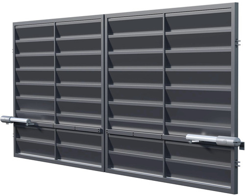 Brána POLARGOS Mistral dvojkrídlová 350 x 150 cm Zn 7016 antracit vr. pohonu Dvojkrídlová brána s pohonom