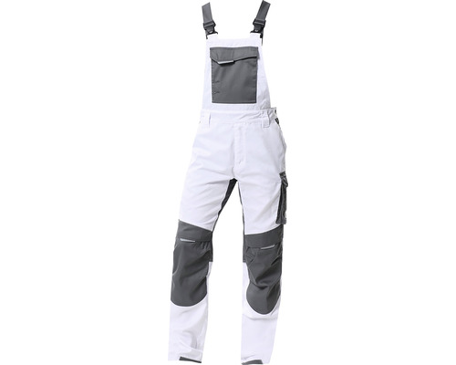 Nohavice s náprsenkou SUMMER biele veľkosť 64