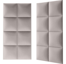 Dva akustické panely so štvorcovým vzorom