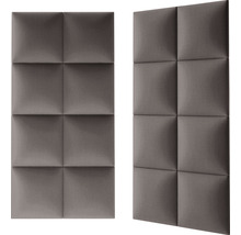 Dva zvukovoizolačné panely so štvorcovým vzorom