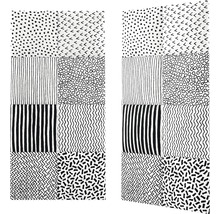 Záves s rôznymi vzormi