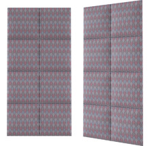 Dva zvukovoizolačné panely s geometrickým vzorom na montáž na stenu
