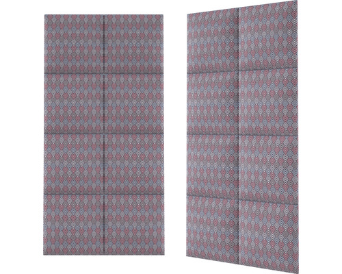 Dva zvukovoizolačné panely s geometrickým vzorom na montáž na stenu