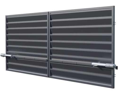 Brána POLARGOS Mistral dvojkrídlová 400 x 150 cm Zn 7016 antracit vr. pohonu Kovová dvojkrídlová brána s pohonom