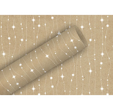 Rolka baliaceho papiera so vzorom hviezd a čiar