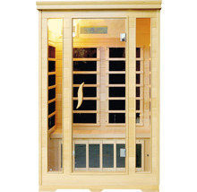 Drevená sauna s presklenými dverami