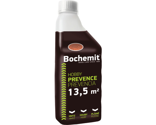 Impregnácia dreva Bochemit Hobby Prevence hnedý 1 l Bochemit ochrana dreva pre vnútorné použitie, vhodná pre 13,5 metra štvorcového