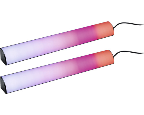 Dve LED svetelné lišty s napájacím káblom