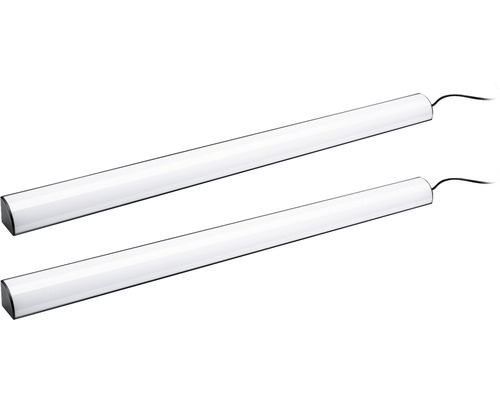 Dve LED svetlá pod skrinku s napájacím káblom