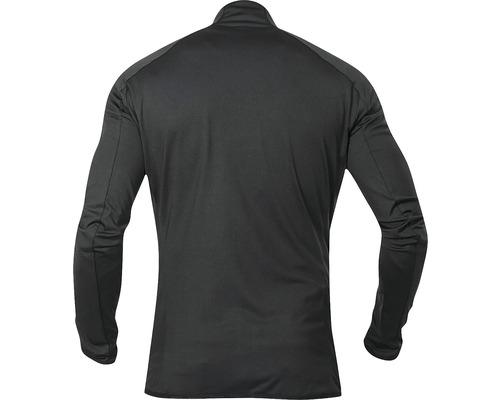 Pohľad zozadu na čierne tričko s dlhým rukávom