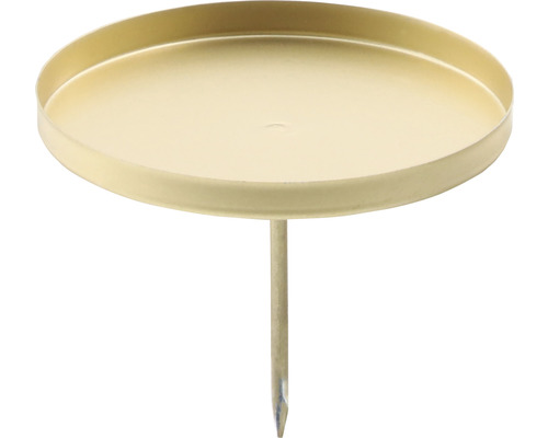 Svietnik na čajovú sviečku matný zlatý Ø6 cm 4 ks