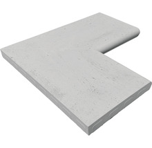 Bazénový lem VERTO vnútorný roh 600 x 600/309 x 45 mm sivý