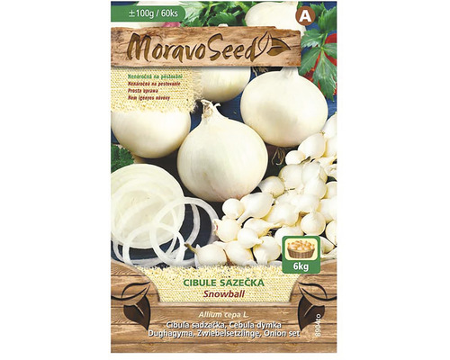 Cibuľa sadzačka SNOWBALL MoravoSeed biela 8-16 mm 100 g