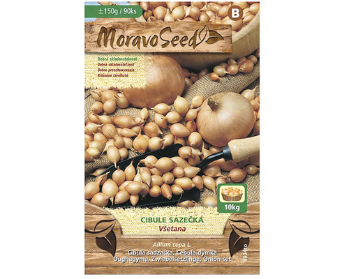 Cibuľa sadzačka VŠETANA MoravoSeed žltá 8-16 mm 150 g