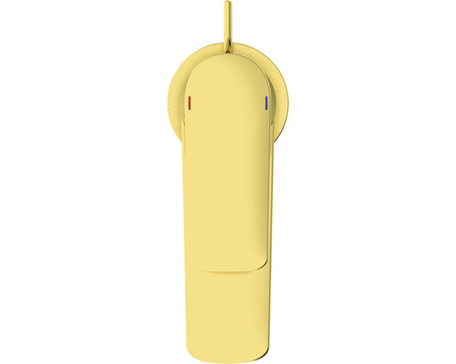 Zlatá umývadlová batéria s jednou pákou