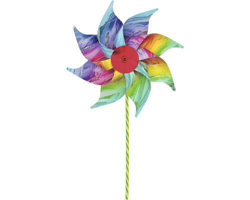 Veterník s kvetinovým vzorom a tyčou