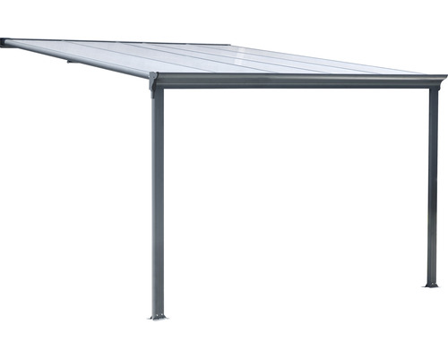 Voľne stojace terasové zastrešenie s priehľadnou strechou