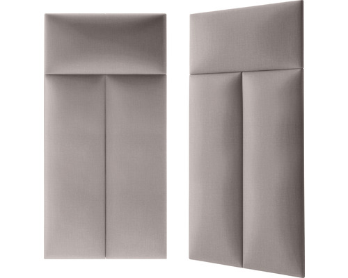 Dva čalúnené stenové panely do spálne