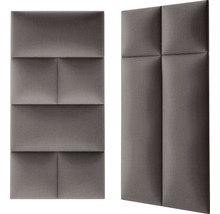 Dva zvuk pohlcujúce stenové panely s geometrickým dizajnom.