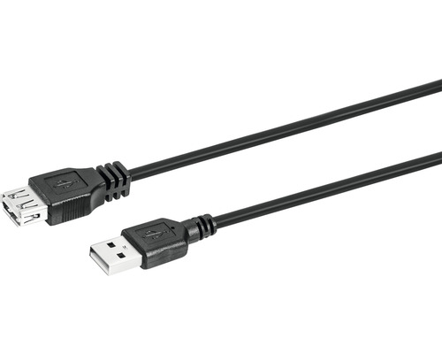 Predlžovací kábel USB-A 3 m sivý