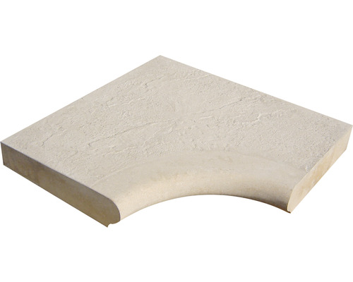 Bazénový lem BORNEO vnútorný roh 365 x 220 x 55/47 mm karamelový Bazénový lem BORNEO vnútorný roh 365 x 220 x 55/47 mm karamelový