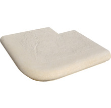 Bazénový lem BORNEO vonkajší roh 265 x 220 x 55/47 mm karamelový