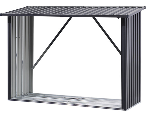 Kovový regál na drevo