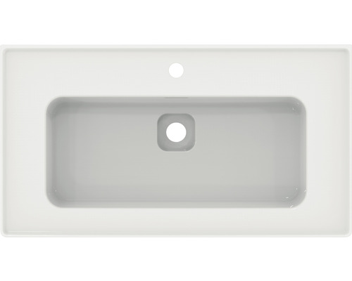 Keramické umývadlo na dosku s otvorom pre kohútik a prepadom