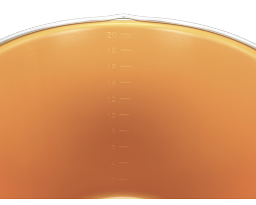 Vnútro odmerky s údajmi o objeme