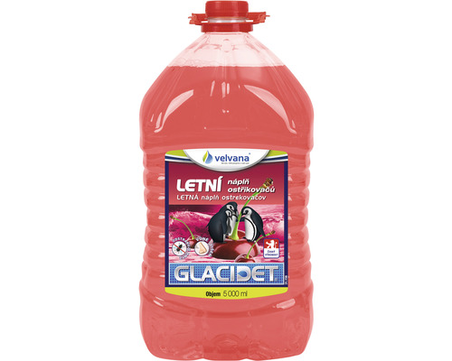 Kvapalina do ostrekovačov GLACIDET 5L PET VIŠŇA 5 L PET, letná Glacidex letná kvapalina do ostrekovačov, 5000 ml