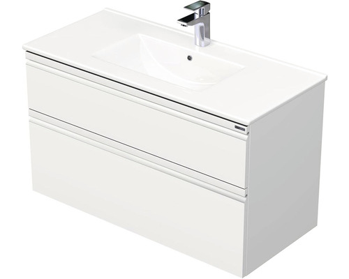 Kúpeľňová skrinka s umývadlem Intedoor BRAVE biela 101 x 59,5 x 46 cm