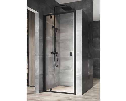 Sprchové dvere do niky RAVAK Nexty NDOP1-80 black+transparent 03O40300Z1
