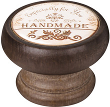 Úchytka na nábytok Handmade Ø 40 mm orech-thumb-0
