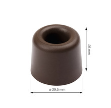 Zarážka na dvere Ø 29,5x25 mm hnedá