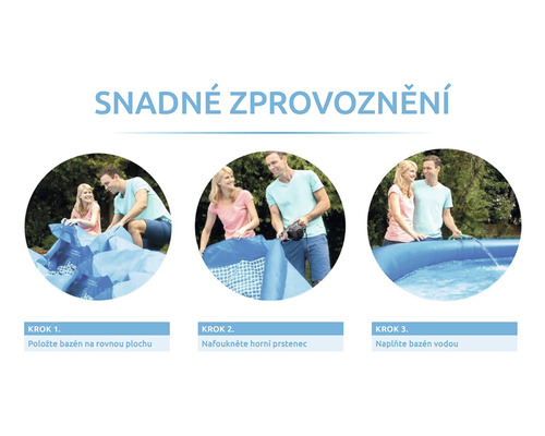 Návod na zostavenie bazéna v troch krokoch