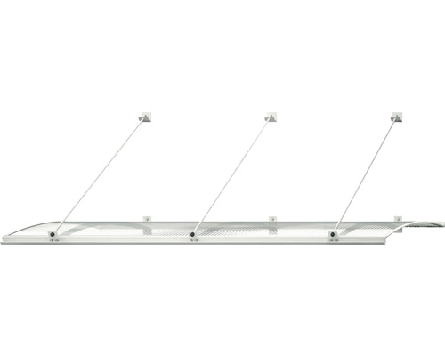 Strieška so závesom z oceľového lanka