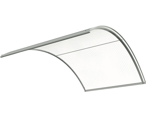 Strieška s priehľadnou polykarbonátovou doskou a rámom