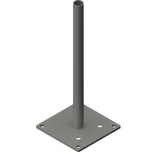 Pätka stĺpika so štvorcovou základňou a držiakom stĺpika