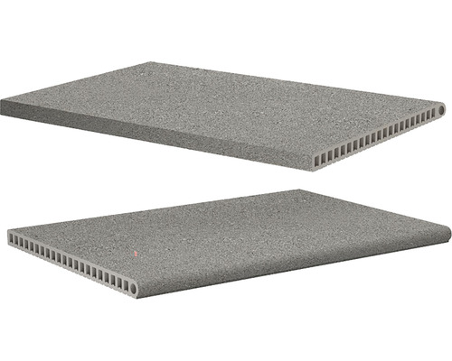 Dlažba imitácia betónu Stone Milán Skimmer Gris 45 x 75 cm Dva kamenné obklady s rovným a zaobleným okrajom